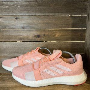Womens Adidas SenseBoost Pink Athletic Running Shoes Sneakers‎ Size 10.5 M GUC